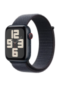 Apple Watch SE (2024) GPS 44mm  Midnight Aluminium Case, Ink Sport Loop MXEP3
